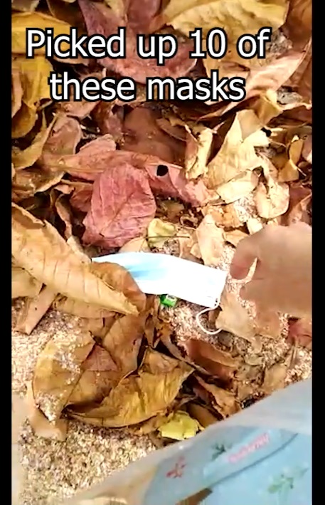 Beach Clean Up Face Mask litter