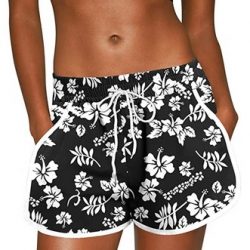 Women Summer Floral Beach Boardshorts